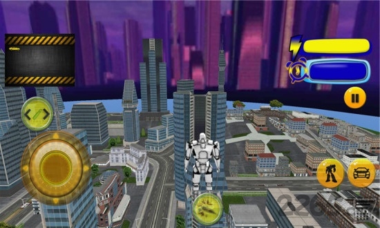 飞行机器人汽车模拟器游戏