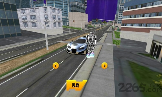 飞行机器人汽车模拟器游戏