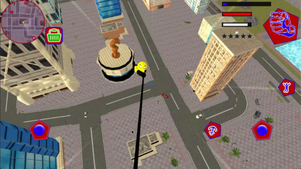 警察火柴人绳索英雄游戏