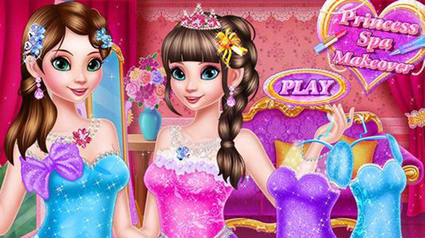 公主万圣节温泉化妆游戏