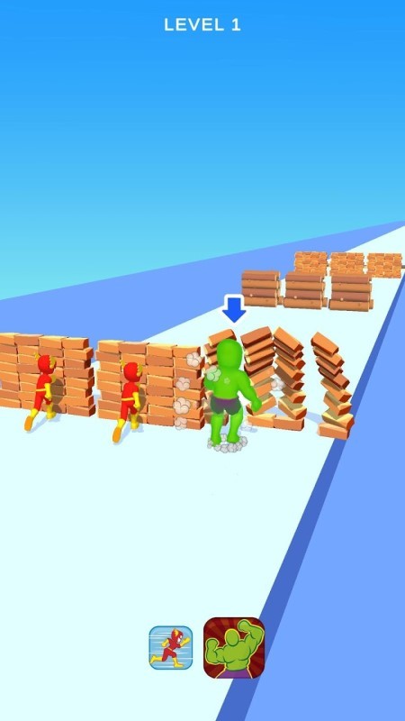 超级英雄变身跑游戏