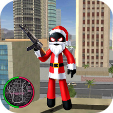 圣诞火柴人绳索英雄无限金币版